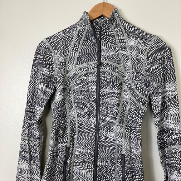Lululemon Athletic Define Full Zip Jacket Luon Swerve Metal Grey Women’s Size 4 - Picture 3 of 7